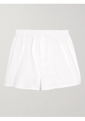 Sunspel - Cotton Boxer Shorts - Men - White - XS