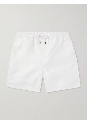 Derek Rose - Sydney 1 Straight-Leg Linen Drawstring Shorts - Men - White - S
