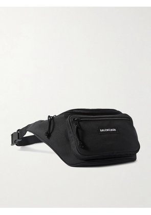 Balenciaga - Explorer Logo-Appliquéd Canvas Belt Bag - Men - Black