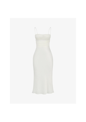 Womens House of CB Lois Corset Satin Midi Dress