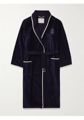 Brunello Cucinelli - Cotton-Terry Bathrobe - Men - Blue - S