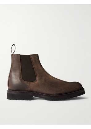 George Cleverley - Jason II Waxed-Leather Chelsea Boots - Men - Brown - UK 7