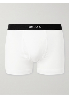 TOM FORD - Stretch-Cotton and Modal-Blend Boxer Briefs - Men - White - S