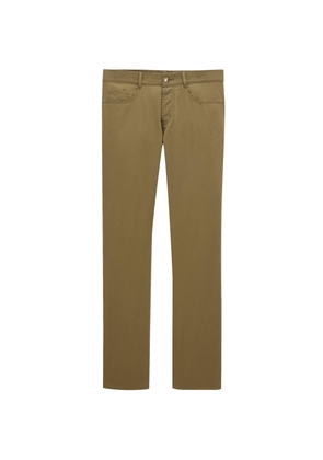 Saint Laurent Cotton Slim Trousers