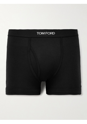 TOM FORD - Stretch-Cotton and Modal-Blend Boxer Briefs - Men - Black - S