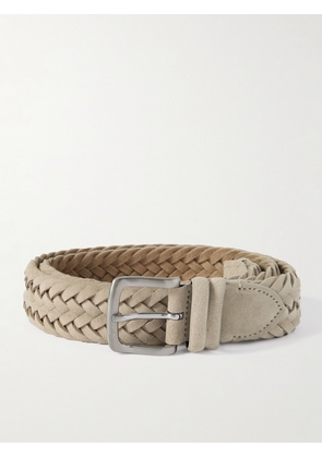 Mr P. - 3.5 Braided Suede Belt - Men - Neutrals - EU 85