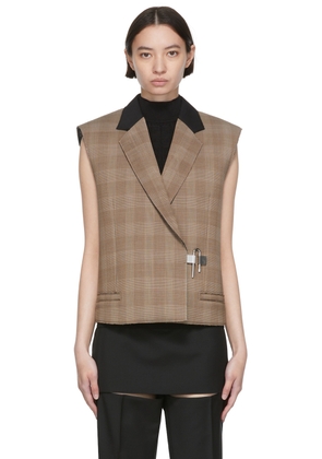 Givenchy Brown Wool Sleeveless Blazer