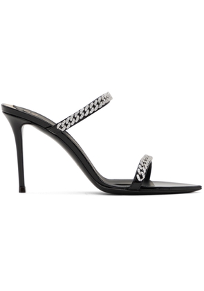 Giuseppe Zanotti Black Intriigo String 90 Heeled Sandals