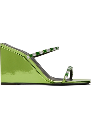 Giuseppe Zanotti Green Shangay Heeled Sandals