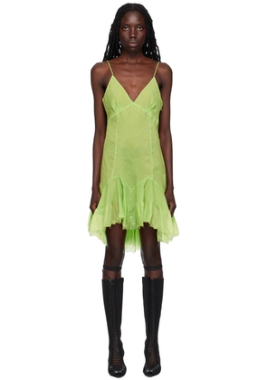 Givenchy Green Paneled Minidress