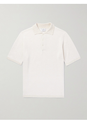 Kingsman - Birdseye Cotton Polo Shirt - Men - Neutrals - XS