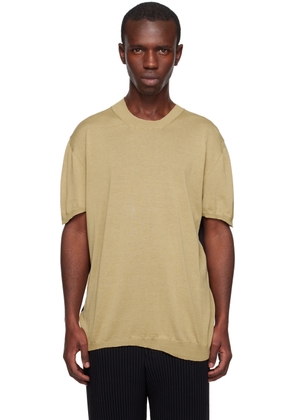 UMA WANG Tan & Black Duotone T-Shirt