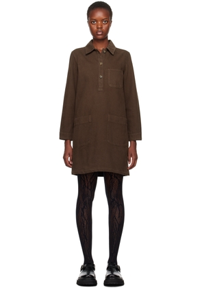 A. P.C. Brown Aurelia Denim Minidress