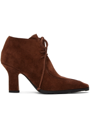 Burberry Brown Suede Storm Heels