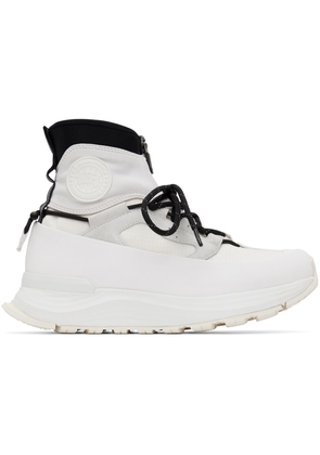 Canada Goose White Glacier Trail High Sneakers