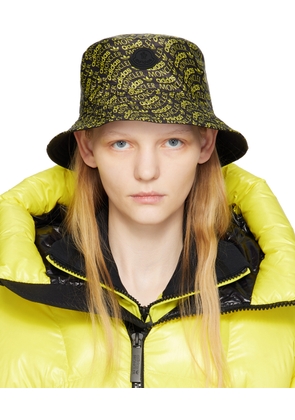 Moncler Genius 3 Moncler adidas Originals Reversible Yellow & Black Logo Bucket Hat