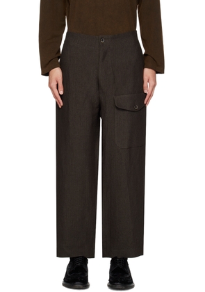 UMA WANG Brown Paxton Trousers