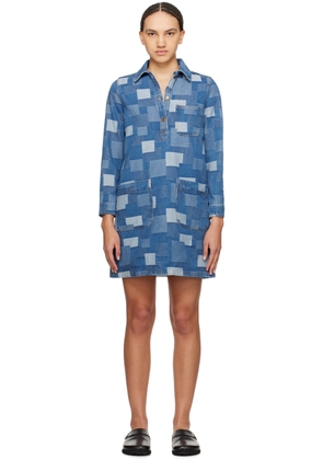 A. P.C. Indigo Aurelia Denim Minidress