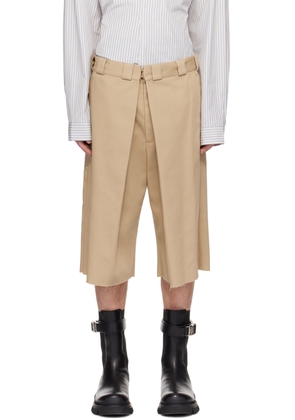 Givenchy Beige Extra Wide Shorts