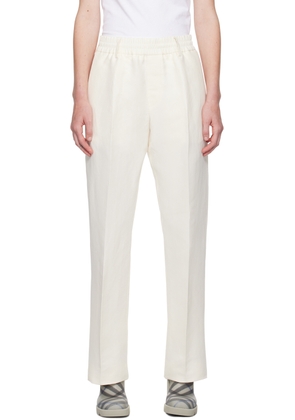 Burberry Off-White Lightweight Trousers