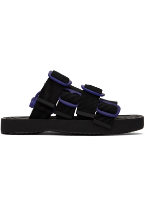Burberry Black Nylon Strap Sandals
