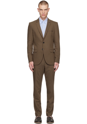Hugo Brown Single-Breasted Suit