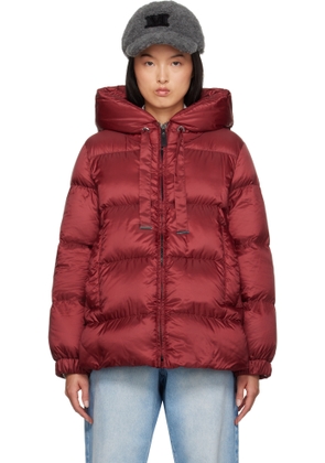 Max Mara Red Seia Down Jacket