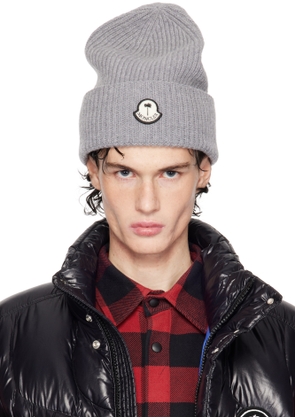 Moncler Genius Moncler x Palm Angels Gray Tricot Beanie