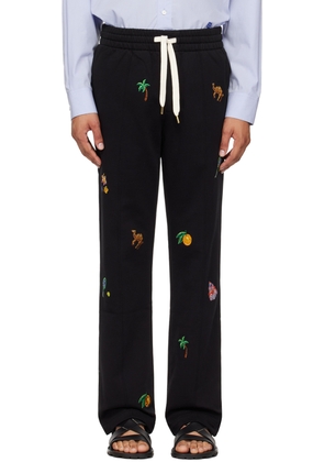Casablanca Black Elements En Crayon Sweatpants