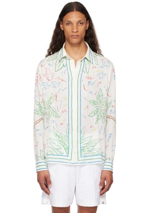 Casablanca Multicolor Crayon 'Tennis Club' Shirt
