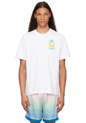 Casablanca White L'Arc Coloré T-Shirt