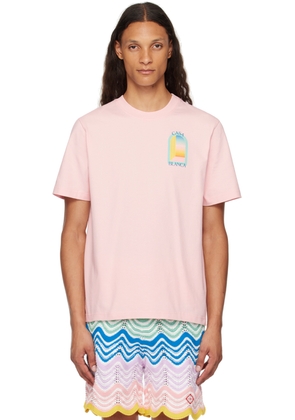 Casablanca Pink L'Arc Coloré T-Shirt