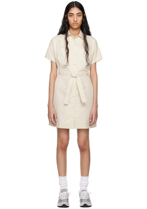 A. P.C. Off-White New Drew Courte Minidress