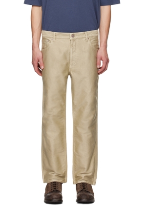 visvim Beige Fluxus 10 Moleskin Jeans