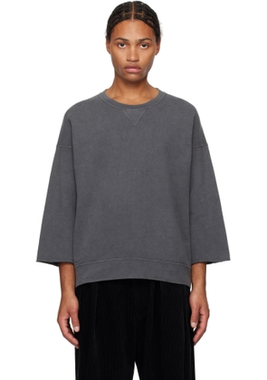 visvim Gray Jumbo SB 3/4 Sweatshirt