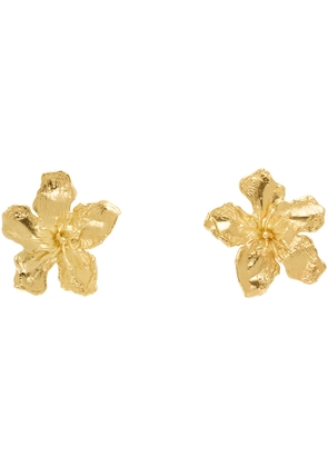 ELHANATI Gold Conie Vallese Edition Big Golden Flower Clip Earrings