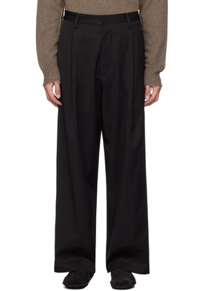 UMA WANG Black Bolsorano Polky Trousers