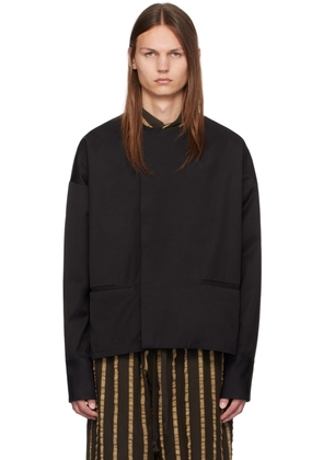 UMA WANG Black Bolsorano Tobin Shirt