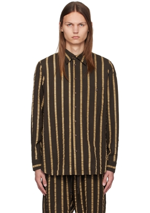 UMA WANG Brown Tab Shirt