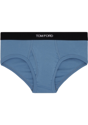 TOM FORD Blue Cotton Briefs