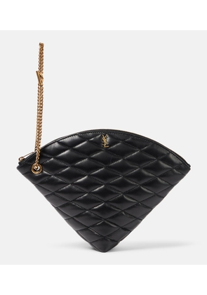 Saint Laurent Sade Large quilted leather pouch