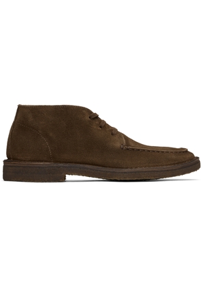 Drake's Brown Crosby Moc-Toe Chukka Boots