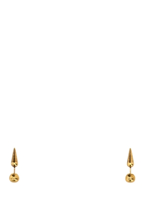 Jil Sander Gold Metal Earrings