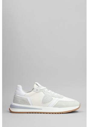 Philippe Model Tropez 2.1 Sneakers In White Suede And Fabric