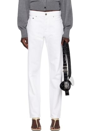 KHAITE White Callum Jeans