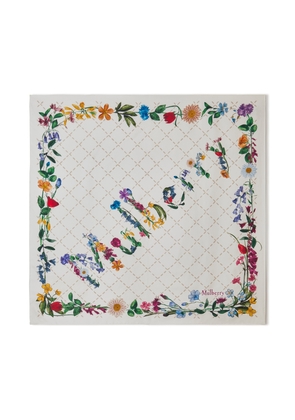 Mulberry Women's Wild Floral Square - Eggshell