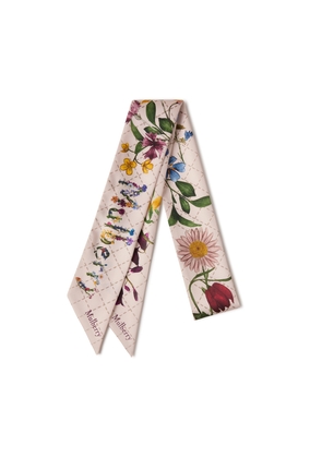 Mulberry Women's Skinny Scarf - Wild Floral - Blossom Pink