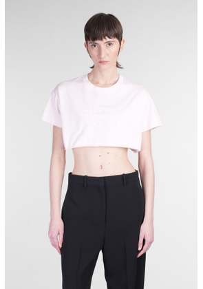 Givenchy T-shirt In Rose-pink Cotton