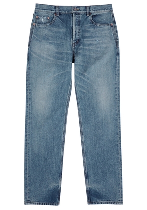 Saint Laurent Distressed Straight-leg Jeans - Blue - 34 (W34 / L)