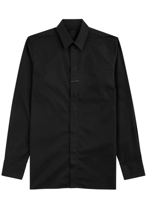 Givenchy Clip-embellished Cotton-poplin Shirt - Black - 39 (C15.5 / M)